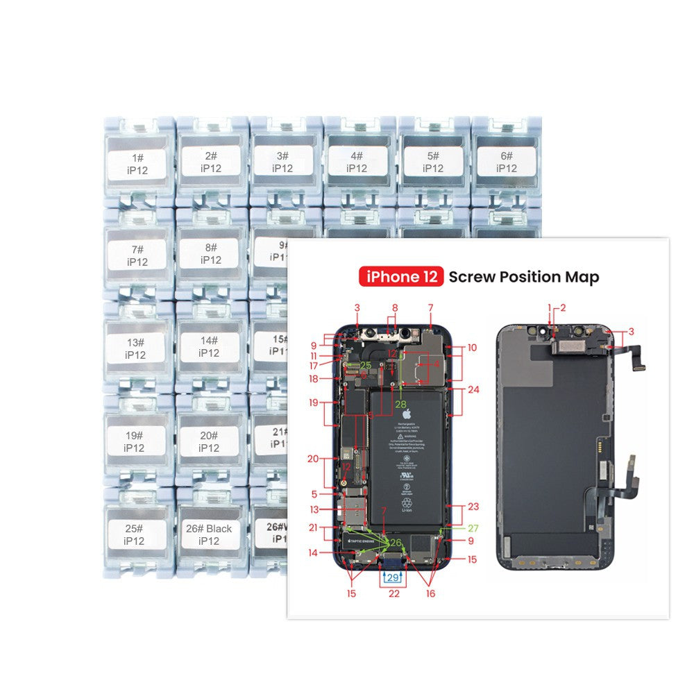 Full Set Screws Replacement Part for iPhone 12 Full Set Screws Replacement Part for iPhone 12
